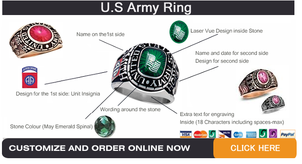 custom military rings
